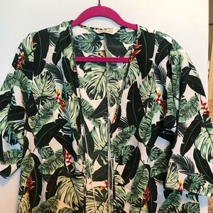 Rachel Zoe palm print long kimono. Excellent condition. OS